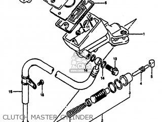 CLUTCH MASTER CYLINDER - GSXR1100 1991 (M) (E01 E02 E04 15 16 17 18 21 22 24 25 34 39 53)