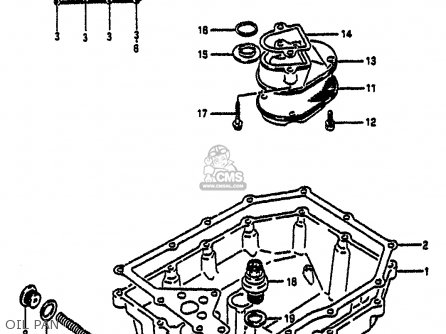 OIL PAN - GSXR1100 1991 (M) (E01 E02 E04 15 16 17 18 21 22 24 25 34 39 53)
