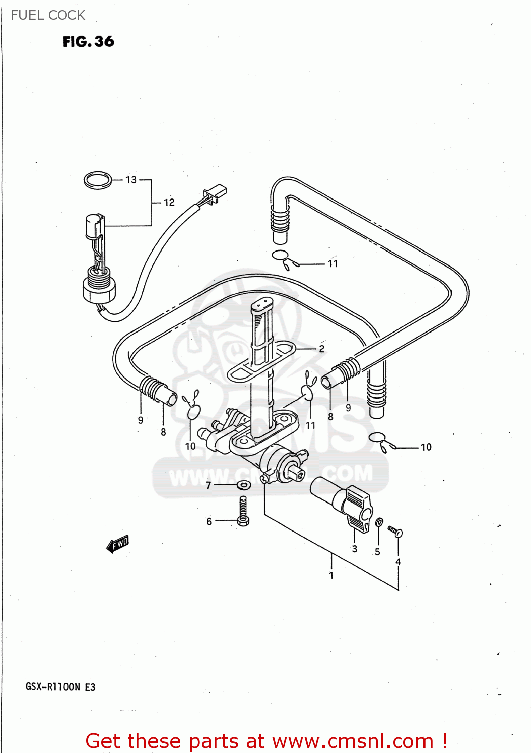 FUEL COCK GSXR1100 1991 (M) USA (E03)