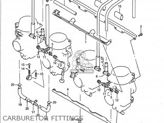 CARBURETOR FITTINGS - GSXR1100 1991 (M) USA (E03)