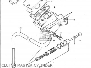 CLUTCH MASTER CYLINDER - GSXR1100 1991 (M) USA (E03)