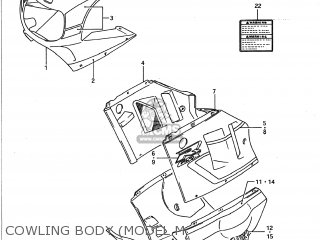 COWLING BODY (MODEL M - GSXR1100 1991 (M) USA (E03)