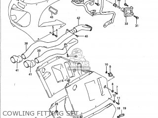 COWLING FITTING SET - GSXR1100 1991 (M) USA (E03)