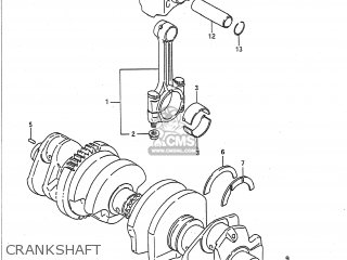 CRANKSHAFT - GSXR1100 1991 (M) USA (E03)