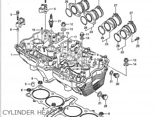 CYLINDER HEAD - GSXR1100 1991 (M) USA (E03)
