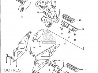 FOOTREST - GSXR1100 1991 (M) USA (E03)