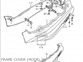 FRAME COVER (MODEL M) - GSXR1100 1991 (M) USA (E03)