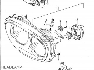 HEADLAMP - GSXR1100 1991 (M) USA (E03)
