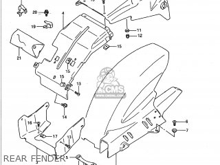 REAR FENDER - GSXR1100 1991 (M) USA (E03)