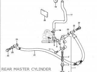 REAR MASTER CYLINDER - GSXR1100 1991 (M) USA (E03)