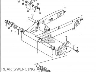 REAR SWINGING ARM - GSXR1100 1991 (M) USA (E03)