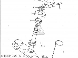STEERING STEM - GSXR1100 1991 (M) USA (E03)