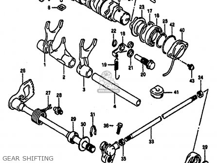 GEAR SHIFTING - GSXR1100 1992 (N) (E01 E02 E04 15 16 17 18 21 22 24 25 34 39 53)