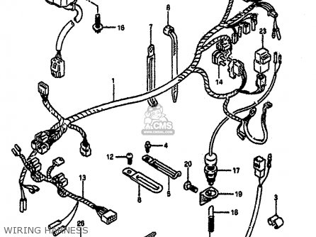WIRING HARNESS - GSXR1100 1992 (N) (E01 E02 E04 15 16 17 18 21 22 24 25 34 39 53)