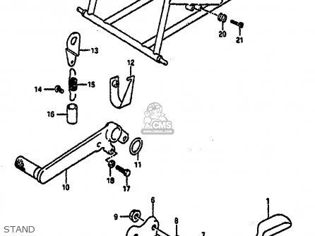 STAND - GSXR1100 1992 (N) (E01 E02 E04 15 16 17 18 21 22 24 25 34 39 53)
