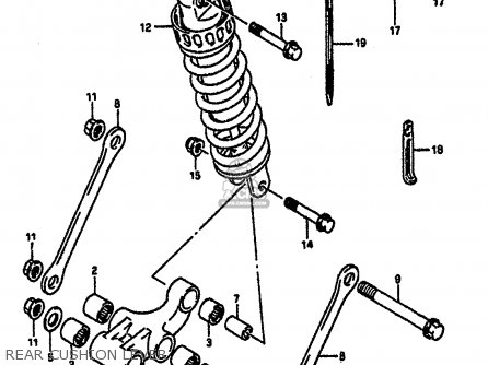 REAR CUSHION LEVER - GSXR1100 1992 (N) (E01 E02 E04 15 16 17 18 21 22 24 25 34 39 53)