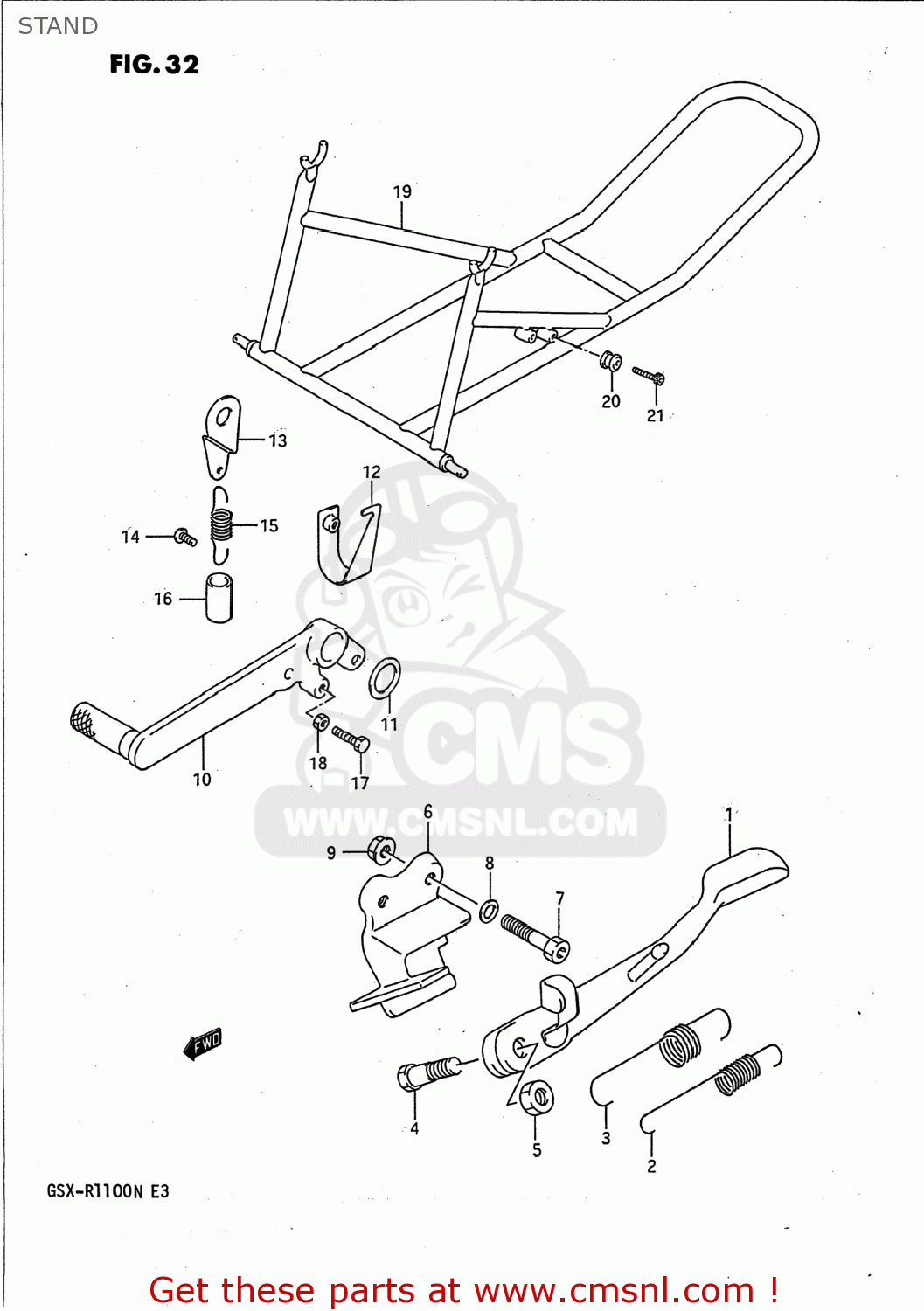 STAND GSXR1100 1992 (N) USA (E03)