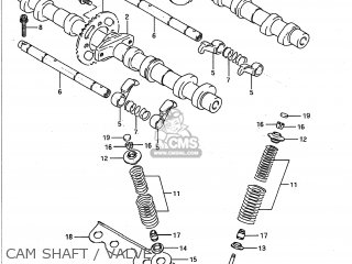 CAM SHAFT / VALVE - GSXR1100 1992 (N) USA (E03)