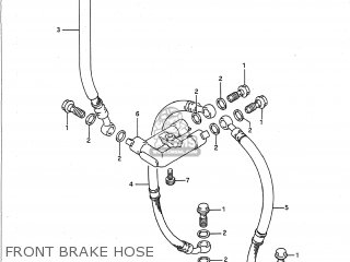 FRONT BRAKE HOSE - GSXR1100 1992 (N) USA (E03)