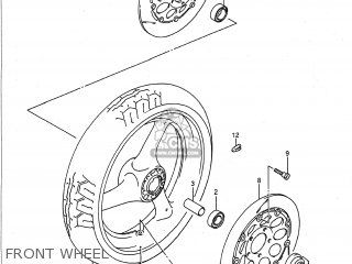 FRONT WHEEL - GSXR1100 1992 (N) USA (E03)