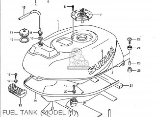 FUEL TANK (MODEL M) - GSXR1100 1992 (N) USA (E03)