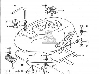 FUEL TANK (MODEL N) - GSXR1100 1992 (N) USA (E03)