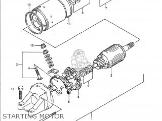 STARTING MOTOR - GSXR1100 1992 (N) USA (E03)
