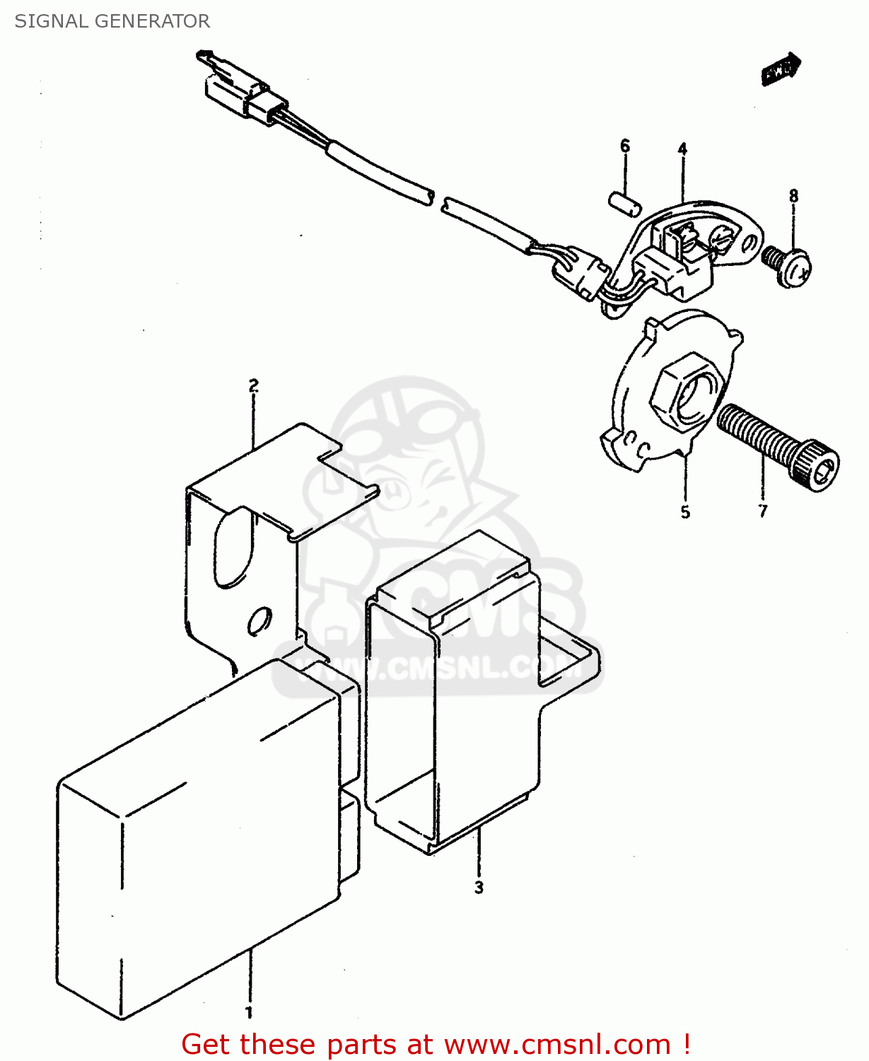 SIGNAL GENERATOR GSXR1100W 1993 (P) (E01 E02 E04 E15 E17 18 21 22 24 25 34 39 53)