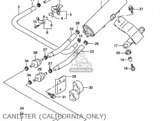 CANISTER (CALIFORNIA ONLY) - GSXR1100W 1993 (P) USA (E03)