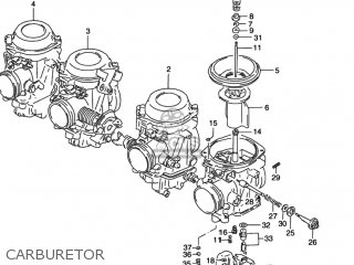 CARBURETOR - GSXR1100W 1993 (P) USA (E03)