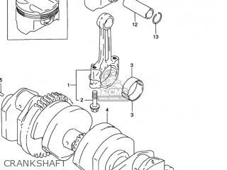 CRANKSHAFT - GSXR1100W 1993 (P) USA (E03)