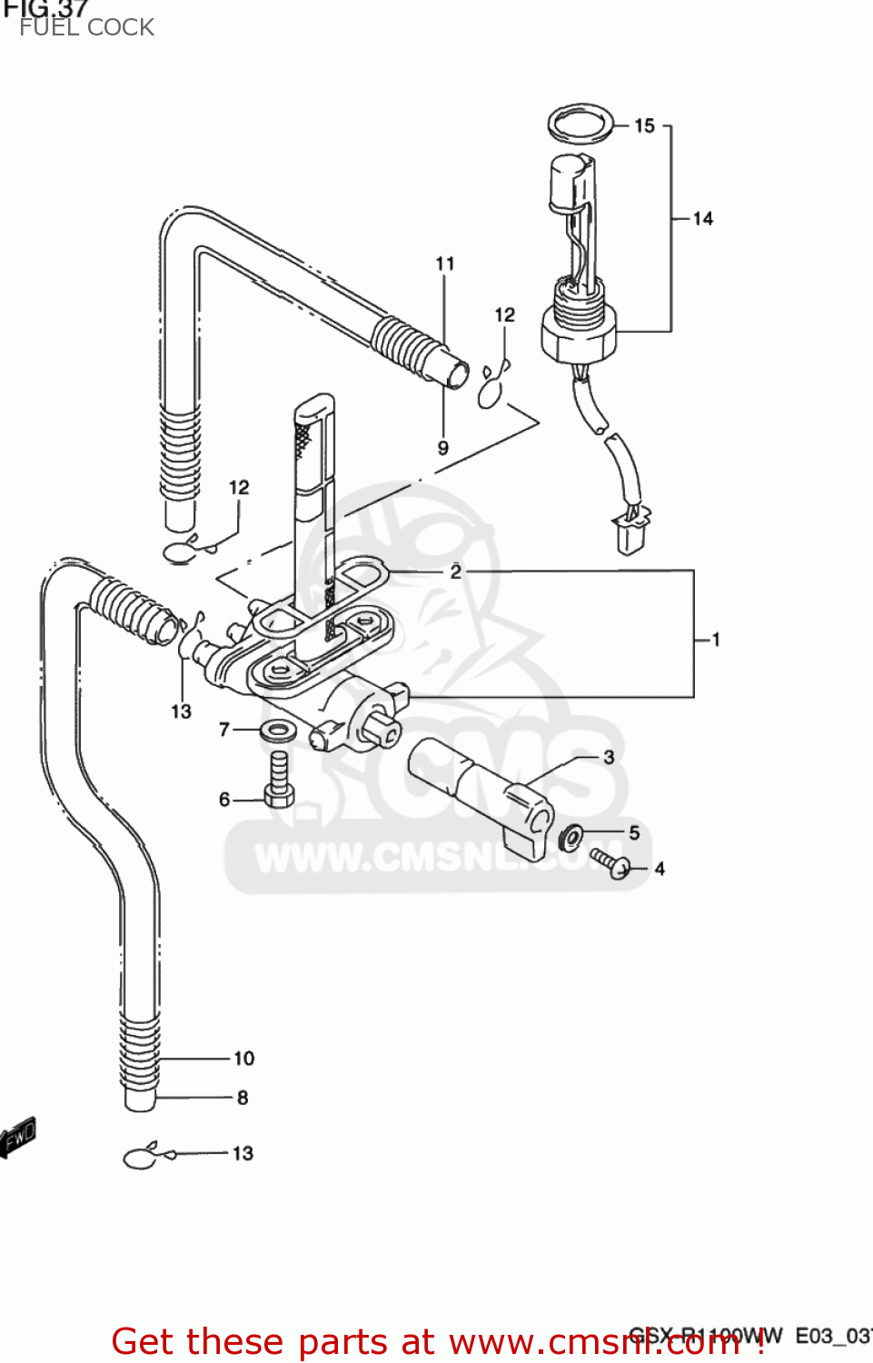 FUEL COCK GSXR1100W 1994 (R) USA (E03)