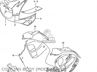 COWLING BODY (MODEL P M18) - GSXR1100W 1994 (R) USA (E03)