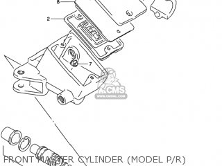 FRONT MASTER CYLINDER (MODEL P/R) - GSXR1100W 1994 (R) USA (E03)