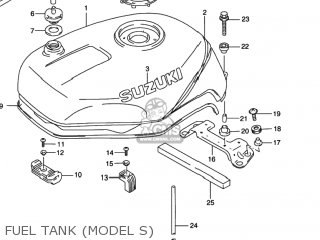 FUEL TANK (MODEL S) - GSXR1100W 1994 (R) USA (E03)