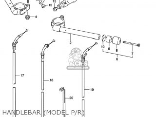 HANDLEBAR (MODEL P/R) - GSXR1100W 1994 (R) USA (E03)