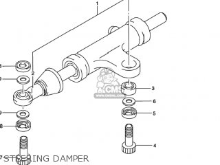 STEERING DAMPER - GSXR1100W 1994 (R) USA (E03)