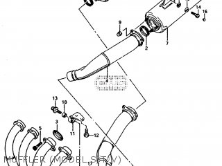 MUFFLER (MODEL S/T/V) - GSXR1100W 1995 (S) (E02 E04 E18 E22 E24 E25 E34 E37 E39)