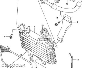 OIL COOLER - GSXR1100W 1995 (S) USA (E03)
