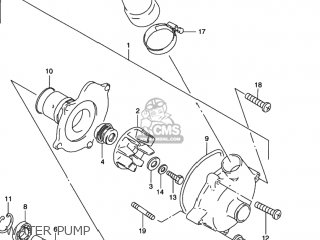 WATER PUMP - GSXR1100W 1995 (S) USA (E03)