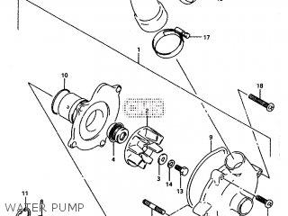 WATER PUMP - GSXR1100W 1996 (T) (E02 E04 E22 E24 E25 E34 E39)