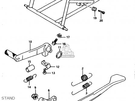 STAND - GSXR1100W 1996 (T) (E02 E04 E22 E24 E25 E34 E39)