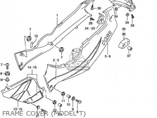 FRAME COVER (MODEL T) - GSXR1100W 1996 (T) USA (E03)