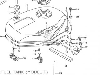 FUEL TANK (MODEL T) - GSXR1100W 1996 (T) USA (E03)