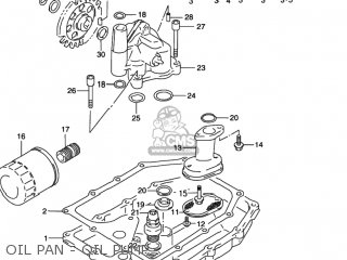 OIL PAN - OIL PUMP - GSXR1100W 1996 (T) USA (E03)