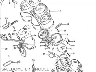 SPEEDOMETER  (MODEL S/T/V/W) - GSXR1100W 1996 (T) USA (E03)