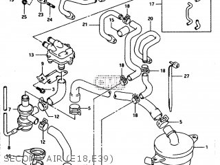SECOND AIR (E18,E39) - GSXR1100W 1997 (V) (E02 E04 E18 E22 E24 E25 E34 E39) / P37