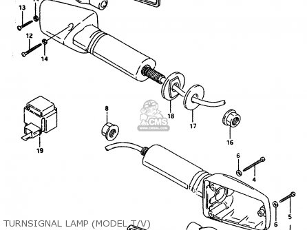 TURNSIGNAL LAMP (MODEL T/V) - GSXR1100W 1997 (V) (E02 E04 E18 E22 E24 E25 E34 E39) / P37