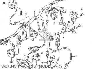 WIRING HARNESS (MODEL P/R) - GSXR1100W 1997 (V) USA (E03)