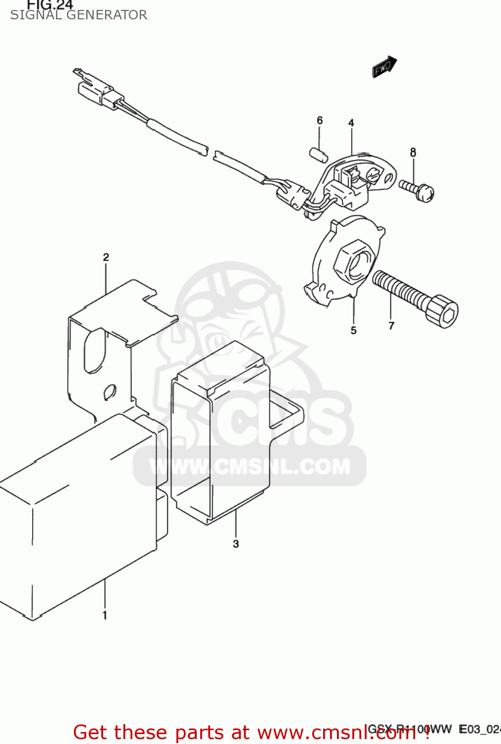 SIGNAL GENERATOR GSXR1100W 1998 (W) USA (E03)